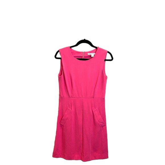 DVF DIANE von FURSTENBERG Carpreena Pink Size 6 Ponte Mini Dress $325 - Picture 1 of 10